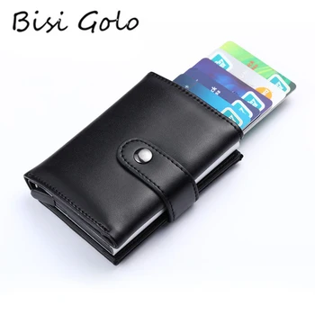 BISI GORO 2020 Smart Peňaženka PRE Mužov A Ženy, Originálne Kožené Kreditnej karty Prípade Vrecku Box Business ID Karty Peňaženky Kryt RFID