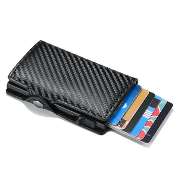 BISI GORO Módne Peňaženky 2020 Nový Vintage Držiteľa Karty RFID Slim Kufor Business Luxusné Karty Prípade Anti-theft Karty Veľkoobchod