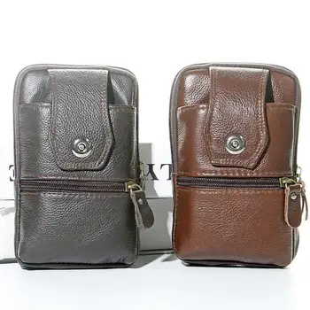 BISI GORO Originálny kožený opasok Unisex taška nový pás taška módu fanny pack ženy pás taška Pás balík Multi-funkčný pás taška