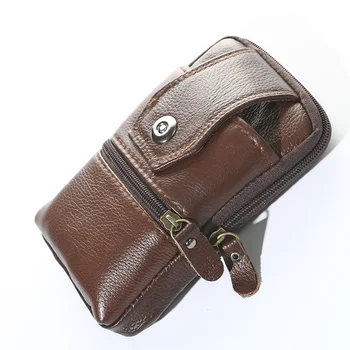 BISI GORO Originálny kožený opasok Unisex taška nový pás taška módu fanny pack ženy pás taška Pás balík Multi-funkčný pás taška