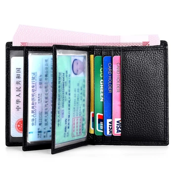 BISI GORODriver Licencia Taška Multifunkčné Kožené Peňaženky Krátke dámske Peňaženky Pre Mužov,Vodičský Certifikát IDCard Prípade Držiteľ