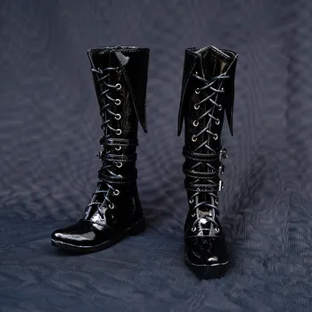 BJD bábika topánky sú vhodné pre 1/3 1/4 Strýko veľkosť čierne špicaté jackboots pekný vojenské topánky Martins topánky bábika accessorie