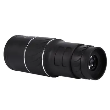 Black 16X52 Monokulárne Ďalekohľad S Dual Focus, Zoom Optický Objektív Fit Vonkajšie Sledovanie A Poľovnícke Táborenie