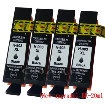 Black 903 XL kompatibilné atramentové kazety pre HP 6950 6960 6961 6963 6964 6965 6966 6968 6970 6971 6974 6975 6978 Inkjetprinter Tlačiareň