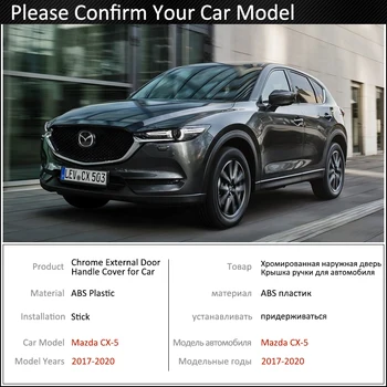 Black Carbon Fiber Dverí Rukoväť Kryt pre Mazda CX-5 CX5 CX 5 KF 2017~2018 2019 2020 Auto Príslušenstvo Nálepky Výbava Nastaviť Chrome