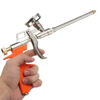 Black Orange Príručka PU Pena Spray Gun Ťažkých Dobré Izolačné DIY Profesionálny Aplikátor 312x140mm Dĺžka 28 cm