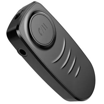 Black Prenosné Bluetooth 5.0 Bezdrôtové pripojenie 3,5 mm Jack Handsfree Aux Auto Bluetooth Prijímač Podporuje 10 Hodín Prehrávania Hudby#BL4