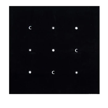 Black Tarot Obrus 50*50 cm Krásne Slnko, Mesiac, Výšivky, Tkaniny Tarot Pre Doskové Hry, Príslušenstvo