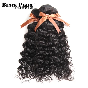 Blackpearl Peruánskej Vlasy Zväzky Ľudské Vlasy Útku Prirodzené Farby Vody Vlna Zväzky 3 Ks 10-26 Palcový Non Remy Vlasy