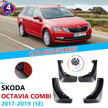 Blatníky pre Škoda Octavia 3 Combi Vozeň Estate MK3 A7 5E 2017 2018 2019 Auto Príslušenstvo Blatník Mudflaps Stráže Splash Klapky
