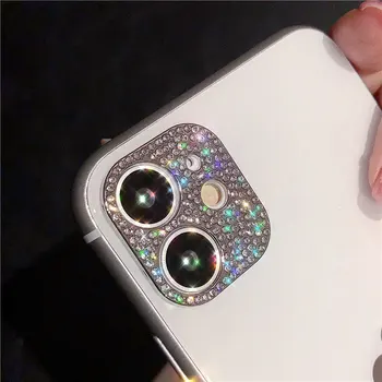 Bling Diamond Objektív Fotoaparátu Chránič Pre iPhone 11 12 Pro Max Lesklé Drahokamu Fotoaparát Ochranný Krúžok Pre iPhone 12mini Kryt