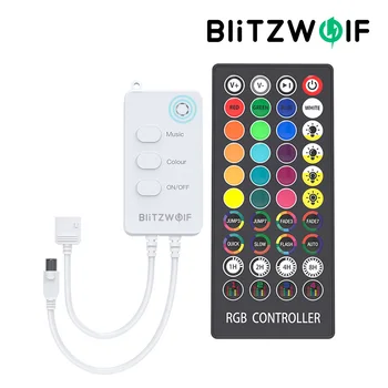 BlitzWolf BW-LC1 DC12V bluetooth, WiFi RGB LED Pásy Radič Bezdrôtové Diaľkové Ovládanie S 40Key Diaľkové Ovládanie Práce s Alexa