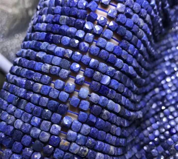 Blue sapphire námestie tvárou 4-4.5 mm pre KUTILOV, šperky, takže voľné korálky FPPJ veľkoobchod korálky prírody drahokam