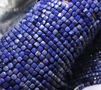 Blue sapphire námestie tvárou 4-4.5 mm pre KUTILOV, šperky, takže voľné korálky FPPJ veľkoobchod korálky prírody drahokam