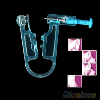 Bluelans 24 Nastavuje Nový Dizajn Jednorazové Ochranné Ear Piercing Zbraň Jednotky Nástroj S Ucho Stud Asepsie Pierce Auta