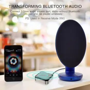 Bluetooth 5.0 Adaptér 2-v-1 Vysielač&Prijímač pre TV, Bezdrôtové Slúchadlá Reproduktor s Optickým/AUX Rozhranie
