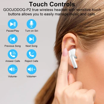 Bluetooth 5.0 Bezdrôtové Slúchadlá Hlboké Basy Bezdrôtové Bluetooth slúchadlá Slúchadlá Hi-Fi Zvuk Slúchadiel Bluetooth Zníženie Hluku