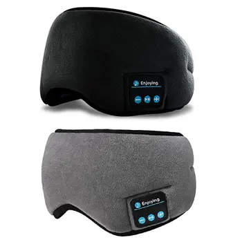 Bluetooth 5.0 Bezdrôtové Stereo Slúchadlá 3D Spánku Maska hlavový most Spánku Mäkké Slúchadlá Spanie Očná Maska Music Headset konektor pre Slúchadlá