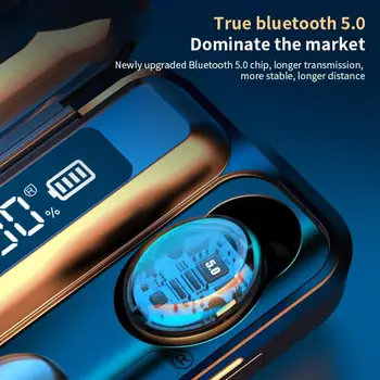 Bluetooth 5.0 Slúchadlá 9D Stereo Mini Bezdrôtové Slúchadlá Bezdrôtové Hlava-telefóny TWS Športové Vodotesné Slúchadlá Pre IPhone Android
