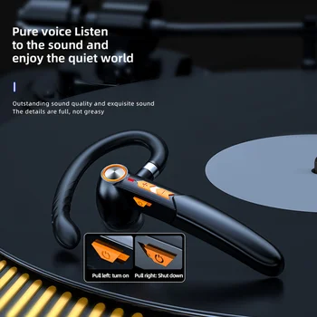 Bluetooth 5.0 Slúchadlá Ear-Hák Touch Ovládania Jedného Ucha Business Headset Športové Zníženie Hluku Stereo Slúchadlá Slúchadlá