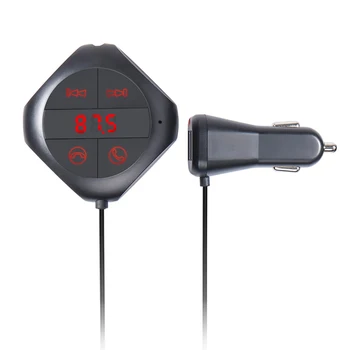Bluetooth do Auta FM Duálny USB Nabíjačka MP3 Prehrávač s LCD Displejom Hudby Prijímač handsfree súprava do auta TF U Diskov