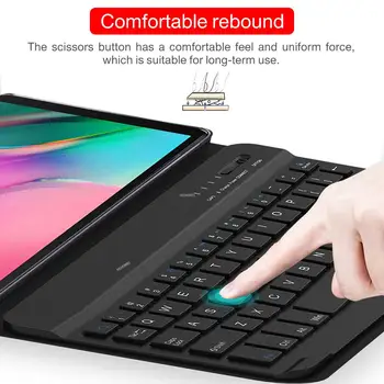 Bluetooth klávesnicu, obal Pre Samsung Galaxy Tab 8.0 2019 T290 T295 T297 SM-T290 SM-T295 bezdrôtová klávesnica tabletu kryt