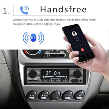 Bluetooth Ročníka, autorádio MP3 Prehrávač, Stereo USB, AUX Classic Car Stereo Audio Auto Audio Príslušenstvo, Rádio MP3 Prehrávač Audio