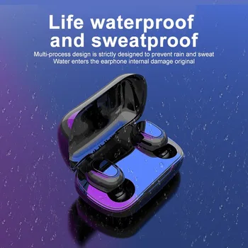 Bluetooth Slúchadlá Bezdrôtové Slúchadlá 5.0 TWS Headsety Dual Slúchadlá Basy Zvuk pre Huawei Xiao Iphone Mobilné Telefóny Samsung