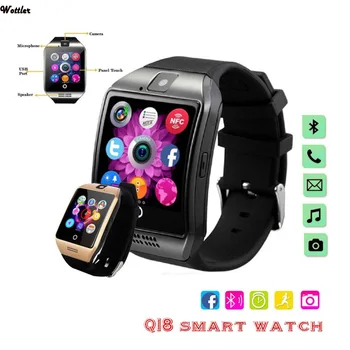 Bluetooth Smart Hodinky Mužov Q18 S Kamerou APP Facebook Whatsapp Twitter Sync SMS Smartwatch Podporu SIM TF Karta Pre IOS a Android