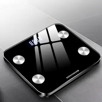 Bluetooth-Váhy Inteligentné Podlahové telesný Tuk Stupnice Smart LED Displej Telo Váhy Svalovej Hmoty a BMI Digitálnej Stupnice