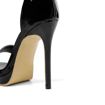 BLXQPYT Sandalias Mujer super Veľkosť 28-52 Topánky Ženy Sandále na Vysokej 11.5 cm Podpätky Sapato Feminino Letné Štýl Chaussure Femme 19-5