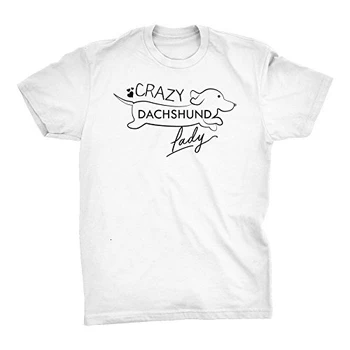 Blázon Jazvečík Lady Roztomilý grafiky Weenie Pes v Pohode, Krátky Rukáv estetické tumblr slogan mama dievča, darček Topy grunge T-Shirt - L073