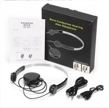 BN801 sluchadla Slúchadlá Kostné Vedenie Hheadphone vstavanej Batérie Zvukový Zosilňovač Sport TV Headset