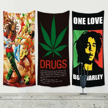 Bob Marley Jamajský Reggae rockovej hudby, plagát, vlajky, zástavy stenu, nálepky handričkou umenie visí maľovanie gobelín bar, kaviareň domova