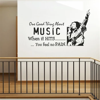 Bob Marley - Jedna Láska, Jeden Srdce - Quote - Vinyl - Wall Odtlačkový - Home Decor - Art - Nástenná Maľba - Odnímateľný Stene Nálepku J169