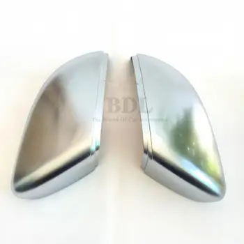 BODENLA Matný Chróm Zrkadlo Pokrytie Strieborné Spätné Bočné Zrkadlo Spp Bývanie Pre VW Golf 6 MK6 Touran