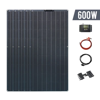 Boguang 18V 120W Solárny Panel Kompletný Systém Kit Maximálny Výkon 600W Nabíjačku Doska Fotovoltaických Pre Auto, Loď, Karavan RV Dom