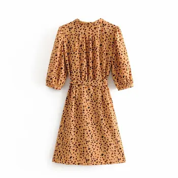 Boho pláži vintage šaty dámske 2020 Letné šaty bežné zábal šaty krátke mini šaty kórejský leopard vestidos ženy