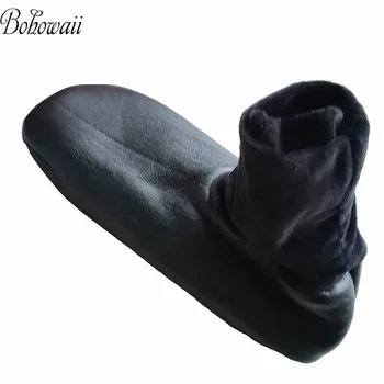 BOHOWAII Hrubé Kožené Unisex Ponožky Muži Ženy Harajuku Moslimských Zimné Nepremokavé Ponožky pre Veľkosť 34-43 Skarpetki