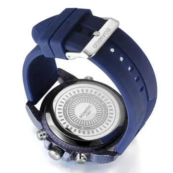 BOMAIGO Pánske Hodinky Vodotesné Plávať Chronograf modrých Mužov Sledovať Quatz Digitálny Led Sport Sledujte Muži Male Hodiny Muž náramkové hodinky
