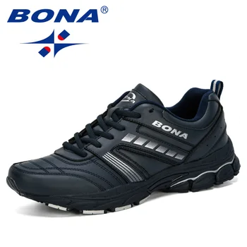 BONA 2019 Mužov Bežecké Topánky Športové Mužov Školiteľov Vonkajšie Jogging Homme Zapatos Corrientes Verano Chaussures De Samozrejme Pour Hommes