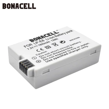 Bonacell V LP E8 LPE8 Fotoaparát Batéria Pre Canon EOS 550D 600D 650D 700D Kiss X4, X5 X6i X7i Rebel T2i T3i T4i T5 Batérie L50