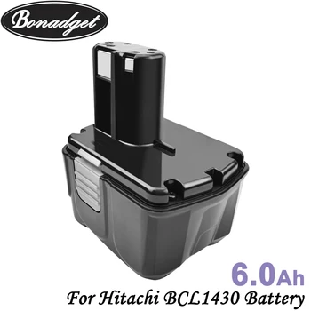 Bonadget BCL1430 2 Kus 14,4 V 6000mAh Li-ion Batérie Hitachi BCL1430 CJ14DL DH14DL EBL1430 BCL1415 Náradie Batérie