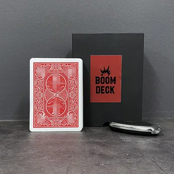 Boom Palube Kúzla Fáze zblízka Magia Podpísané hraciu Kartu, Nachádzajúce sa z Poker Palube Oheň Magie elementary meditation Trik Rekvizity