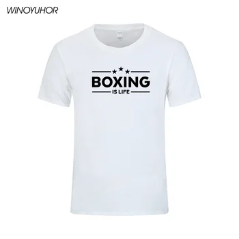 Box Je Môj Život v Pohode Písmená Vytlačené T Shirt Mens 2020 Nové Letné Módy Krátky Rukáv T-shirt Bavlna Spôsobilosť Topy Camisetas