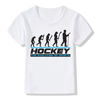 Boys&Girls Vývoj Ice Hockeyer T-shirt Deti Krátke Rukávy Lete Bežné T shirt Deti Topy, Tričká Detské Oblečenie,ooo795