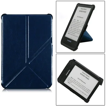 BOZHUORUI prípade Pocketbook 606/616/627/628/632/633 e-Knihy,Dotyk Lux 4/Základné Lux 2/Touch HD 3 Origami stojan PU Kožené Kryt