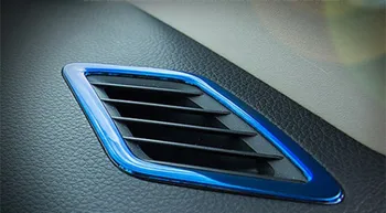 Bočné zásuvky zásuvky kryt ozdobné bočné ventilačné nálepky auto otvor kryt Panel rám auto príslušenstvo Pre Nissan Sentra roky 2013-2018