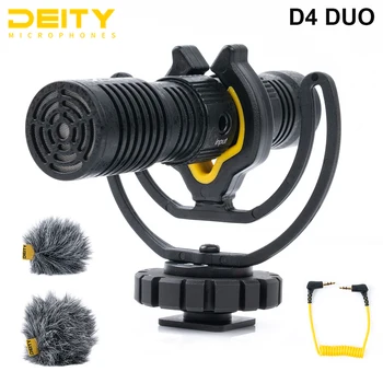 Božstvo V-Mic D4 Duo Patentovaný Dual Kapsule Mikrofón Dual Cardioid Mikrofón 40 g Hliníkové TRS 3,5 MM pre Vlog Video Studio DSLR