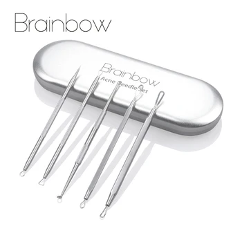 Brainbow 5piece/Box Akné Odstránenie Ihly Tvár Pórov Spot Cleaner Starostlivosti o Pleť Nástroje Blackhead&Hany Pupienky Odstraňovače Liečba Akné